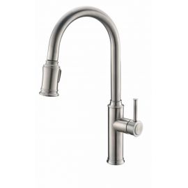 Смеситель для кухни с выдвижным изливом BelBagno BB-LAM58-IN, сатин_