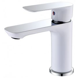 Смеситель для раковины ABBER Weiss Insel AF8010W, белый/хром_