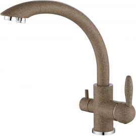 Смеситель для кухни Paulmark Essen, песок, две воды, Es213001-302_