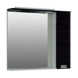 Зеркало-шкаф Aquanet Сити 100 белый, черный арт.00175367_