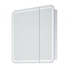 Зеркало-шкаф LED Corozo Алабама 80/С универсальное, белое_