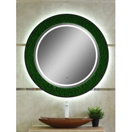 Зеркало Континент "Forest Led" d 1000 с бесконтактным сенсором_