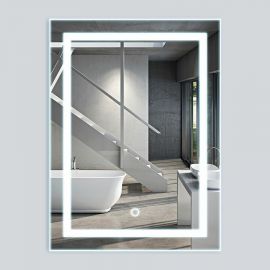 Зеркало Vincea LED VLM-2L600 600x800 c сенсорным выключателем и диммером_