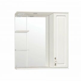 Зеркальный шкаф Style Line Олеандр-2 75/С, рельеф пастель_