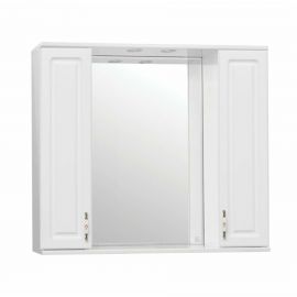 Зеркальный шкаф Style Line Олеандр-2 90/С, белый_