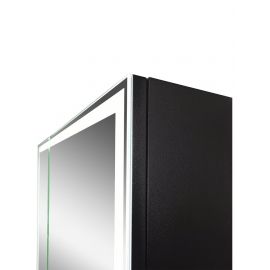 Зеркало-шкаф Континент "Mirror Box black Led" 1000х800_