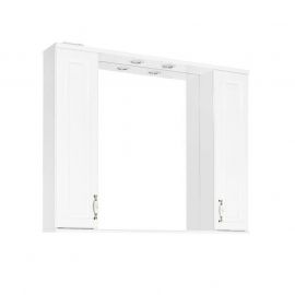 Зеркальный шкаф Style Line Олеандр-2 1000/С, белый_