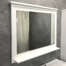 Зеркало Comforty Феррара-100 белый глянец_