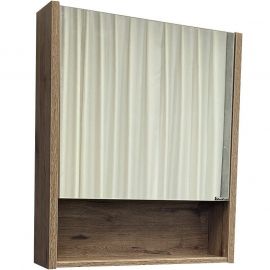 Зеркало-шкаф Comforty Марио-60 дуб темный_