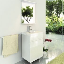 Зеркало Comforty К-50 белый глянец_