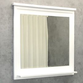 Зеркало Comforty Феррара-80 белый глянец_