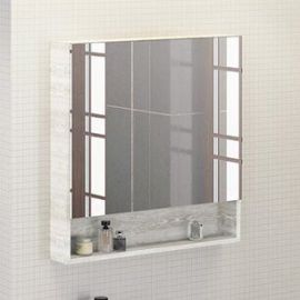 Зеркало-шкаф Comforty Никосия-80 дуб белый_