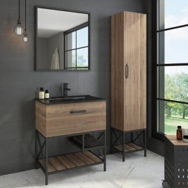 Зеркало Comforty Бредфорд-75 черный_