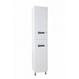 Шкаф-пенал Bellezza Глория 40 L белый, с бельевой корзиной_