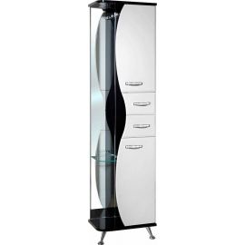 Шкаф-пенал Bellezza Рио 50 R черно-белый_