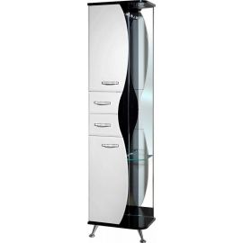 Шкаф-пенал Bellezza Рио 50 L черно-белый_