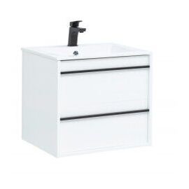 Тумба с раковиной Aquanet Lino 60 белый матовый арт. 00271943_