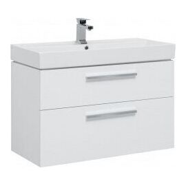 Тумба с раковиной Aquanet Nova 90 белый (2 ящика) арт. 00245256_