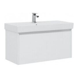 Тумба с раковиной Aquanet Nova Lite 100 белый (1 ящик) арт. 00245250_