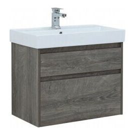 Тумба с раковиной Aquanet Nova Lite 75 дуб рошелье (2 ящика) арт. 00245245_