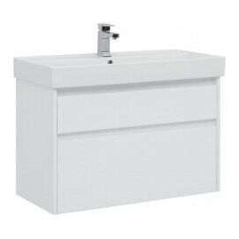 Тумба с раковиной Aquanet Nova Lite 90 белый (2 ящика) арт. 00245248_