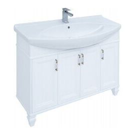 Тумба с раковиной Aquanet Валенса New (Классик) 120 белый арт. 00273552_