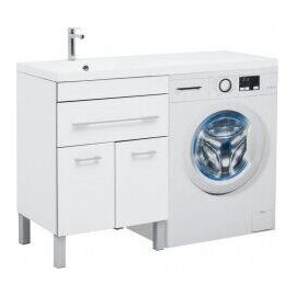 Тумба с раковиной Aquanet Верона 120 L белый (напольная, 1 ящик, 2 дверцы) арт. 00239947_