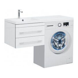 Тумба с раковиной Aquanet Верона 120 L белый (подвесная, 2 ящика) арт. 00239789_