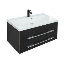 Тумба с раковиной Aquanet Верона 90 New черный матовый арт. 00281099_