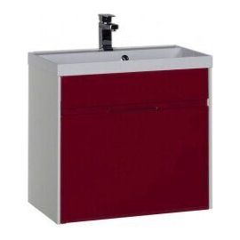 Тумба с раковиной Aquanet Латина 70 бордо (1 ящик) арт. 00212940_