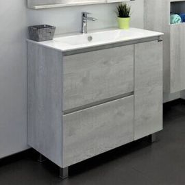 Тумба с раковиной Comforty Верона 90 дуб белый_
