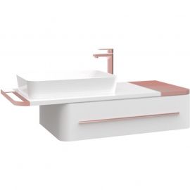 Тумба с раковиной Creavit Angel 120 AL0120.01.BBR+UL060_