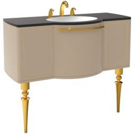 Тумба с раковиной Creavit Giza 120 GZ0120.00.PBA+GZ120 бежевый золото_