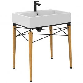 Тумба с раковиной Creavit Legno LG0070.01.KN+NX270_