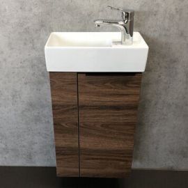 Тумба с раковиной Comforty Асти 40 дуб темно-коричневый_