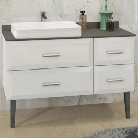Тумба с раковиной Comforty Империя 120 белая_