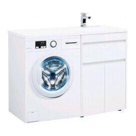 Тумба с раковиной Aquanet Токио 120 R белый (напольная, 1 ящик, 2 дверцы) арт. 00239210_