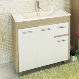 Тумба с раковиной Comforty Тулуза 90 сосна лоредо_