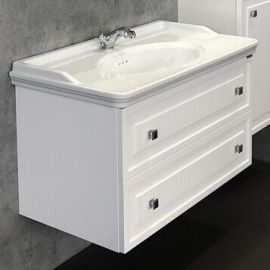 Тумба с раковиной Comforty Феррара 100 белый глянец_