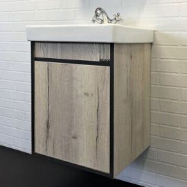 Тумба с раковиной Comforty Вена 45 дуб дымчатый_