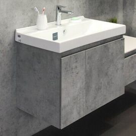 Тумба с раковиной Comforty Осло 80 бетон светлый_