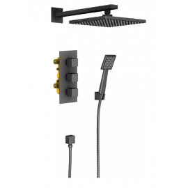 Душевой комплект Timo Tetra-Thermo SX-0179/03SM черный, С ВНУТРЕННЕЙ ЧАСТЬЮ_