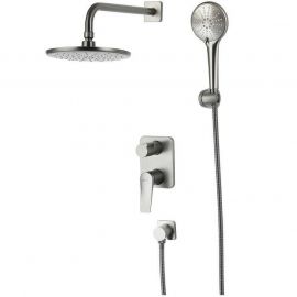 Душевой комплект Lemark Bronx LM3729GM С ВНУТРЕННЕЙ ЧАСТЬЮ, графит_