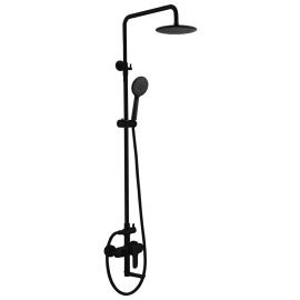 Душевая стойка ABBER Eleganz AF8316B с изливом, черная_