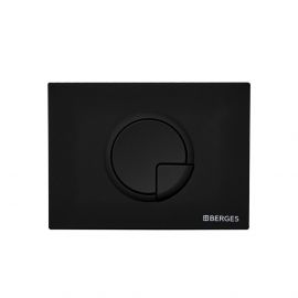 Кнопка BERGES для инсталляции NOVUM R5 Soft Touch черная_