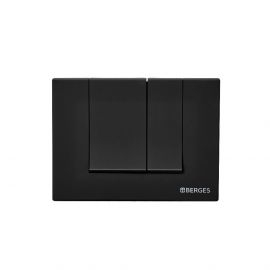 Кнопка BERGES для инсталляции NOVUM S5 Soft Touch черная_
