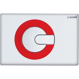 Кнопка смыва Creavit POWER бело-красная_