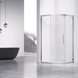 Душевой уголок Vincea Show VSP1-4SH100CL 1000х1000, Размер: 100х100, Профиль: Хром_