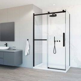 Душевой уголок Vincea Como Soft VSR-1CS8013CLB 1300х800, Размер: 130х80, Профиль: Черный_