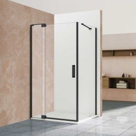 Душевой уголок Vincea Extra VSR-1E901010CLB 900/1000х1000, Размер: 90х100, Профиль: Черный, Стекло: Прозрачное_